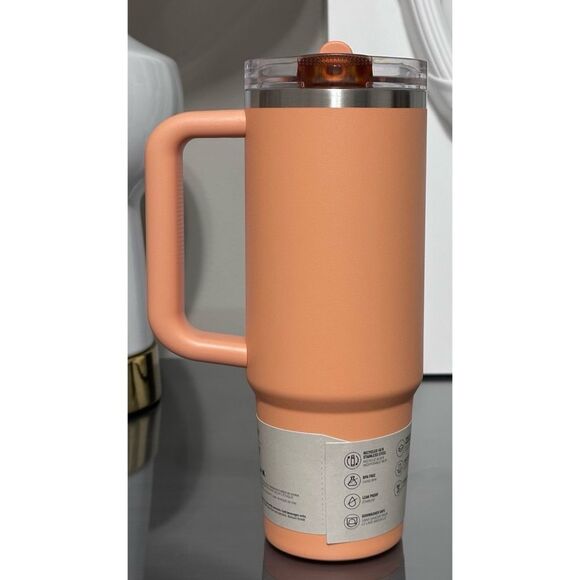 STANLEY QUENCHER PROTOUR FLIP STRAW TUMBLER, 30OZ- APRICOT - Picture 3 of 5